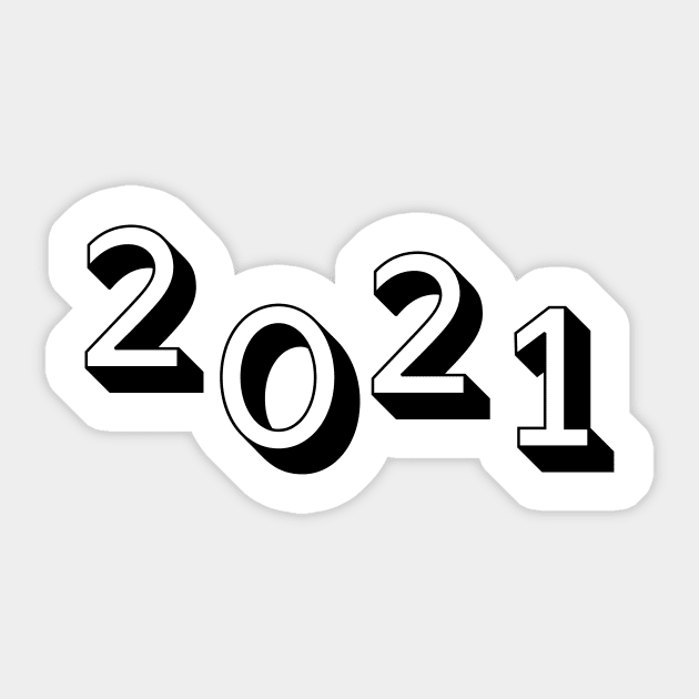 2021 - New Year Design Sticker by Moshi Moshi Designs